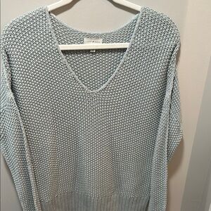 Light Blue V-Neck Sweater